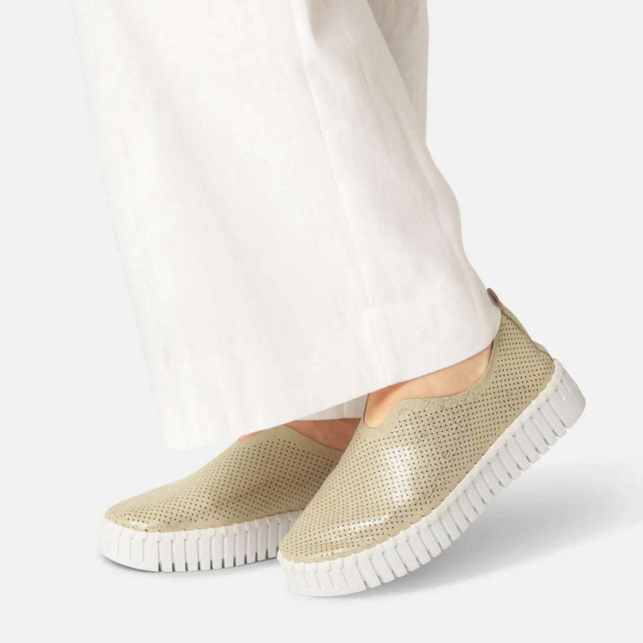 Ilse Jacobsen Tulip Platform Shoes Mono Platin