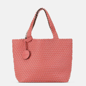 Ilse Jacobsen Woven Tote Bag Durbarry-Metallic Rose