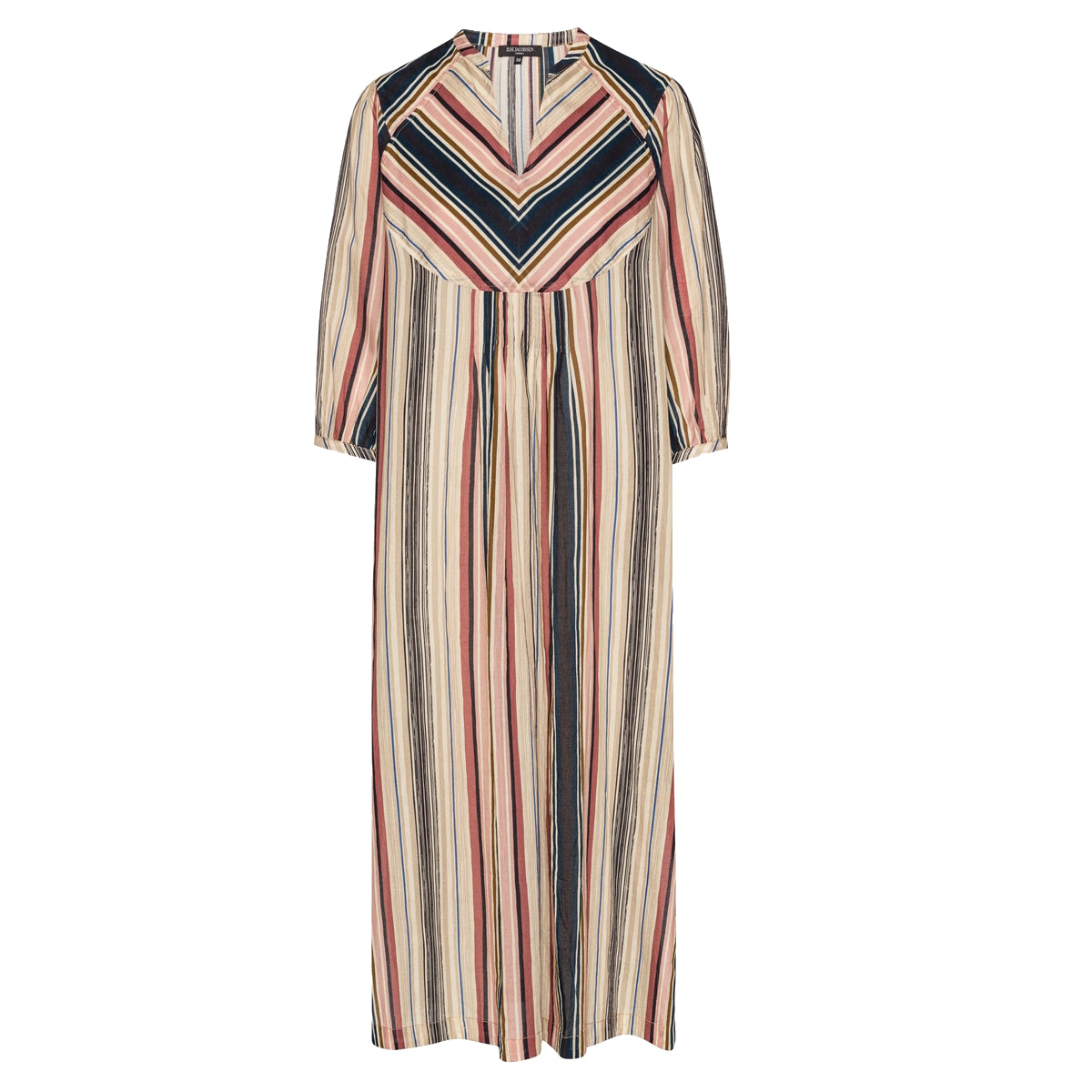 Ilse Jacobsen Organic Cotton Dress Beige Striped
