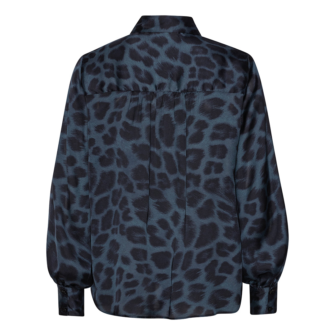 Karmamia Elle Shirt Navy Flower Leopard
