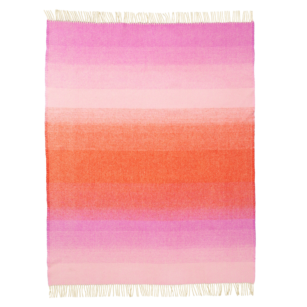 Klippan Aurora Wool Blanket Reddish Pink