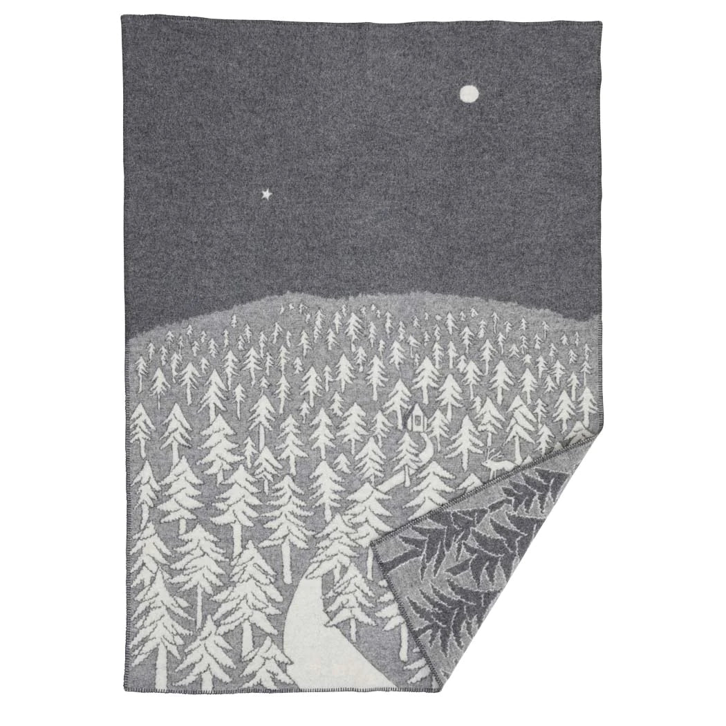 Klippan House in the Forest Wool Blanket