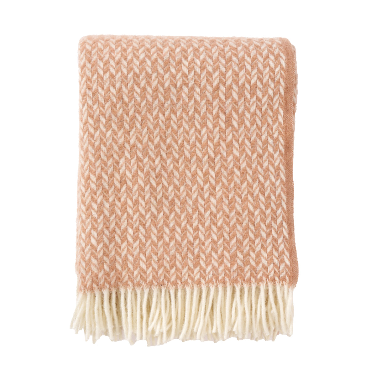Klippan Lovik Wool Blanket Apricot