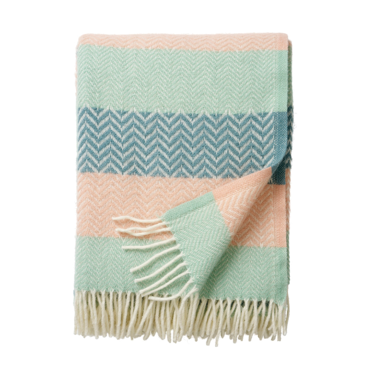 Klippan Zigzag Wool Blanket Pastel