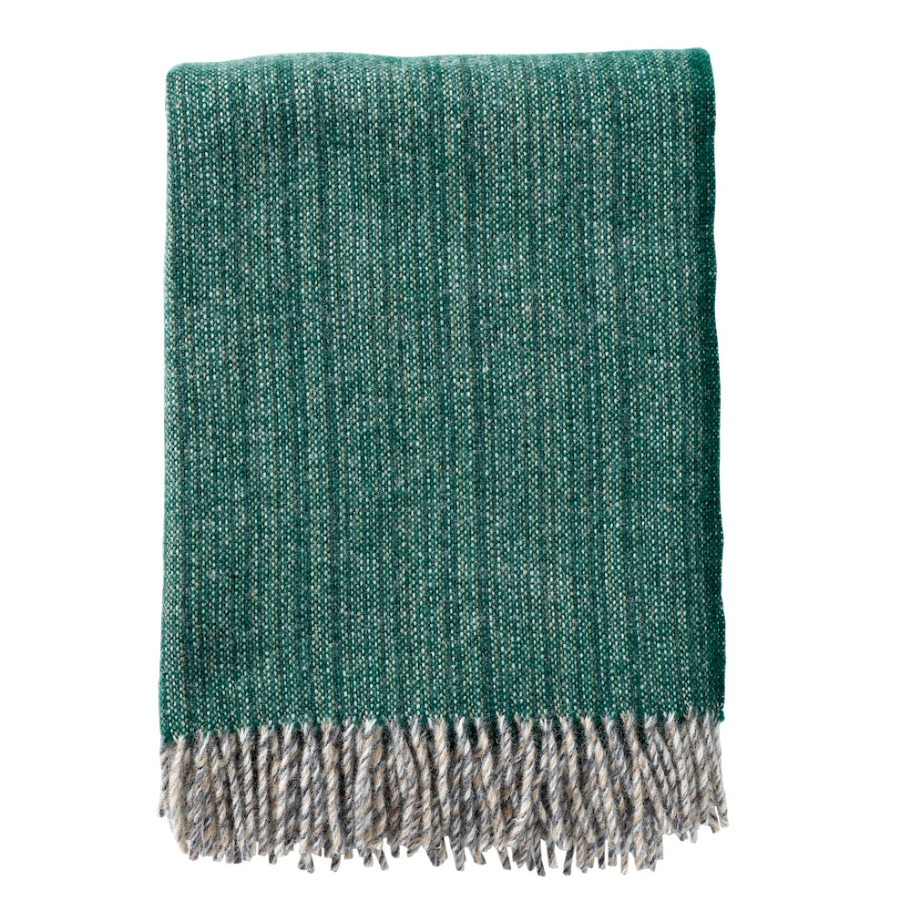 Klippan Bjork Wool Blanket Forest Green