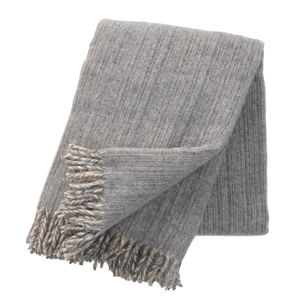 Klippan Bjork Wool Blanket Grey