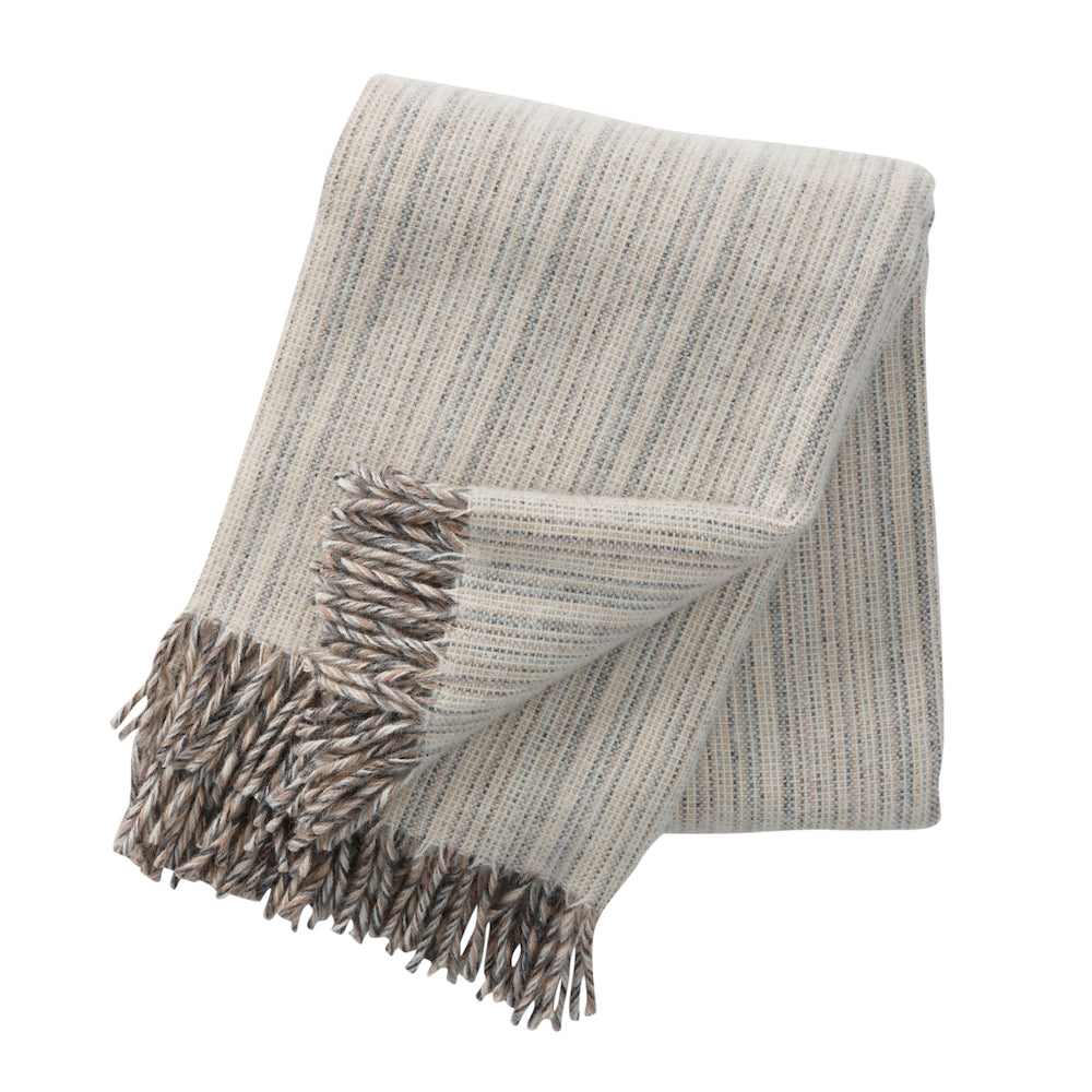 Klippan Bjork Wool Blanket Natural