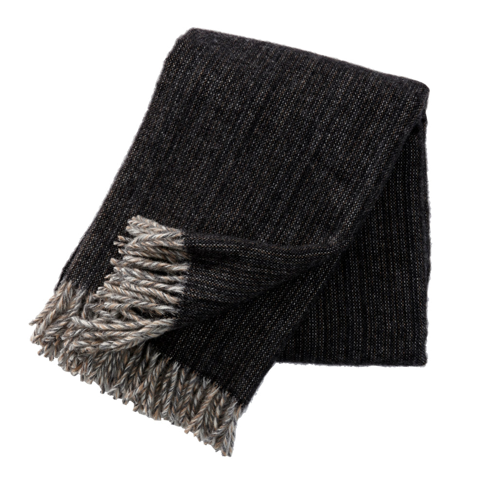 Klippan Bjork Wool Blanket Black