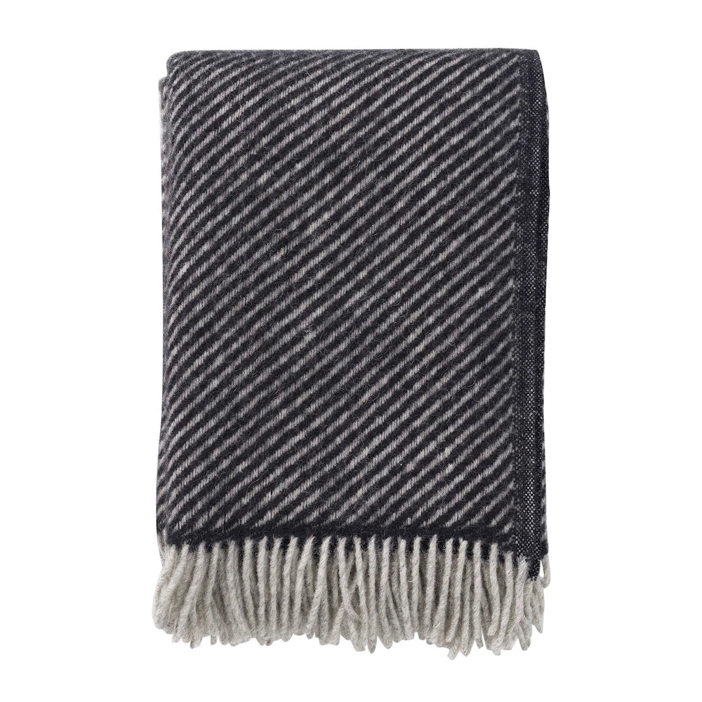 Klippan Carl Wool Blanket Black