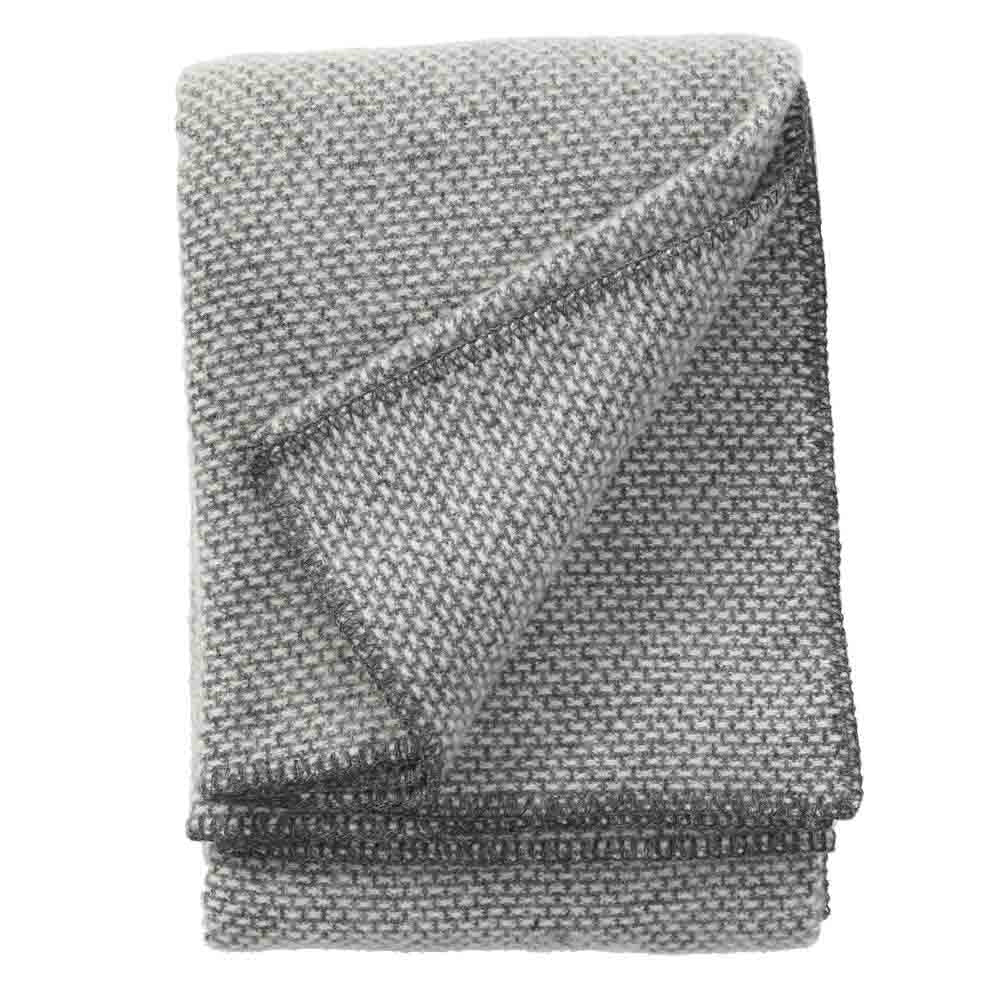 Klippan Domino Wool Blanket Dark Grey
