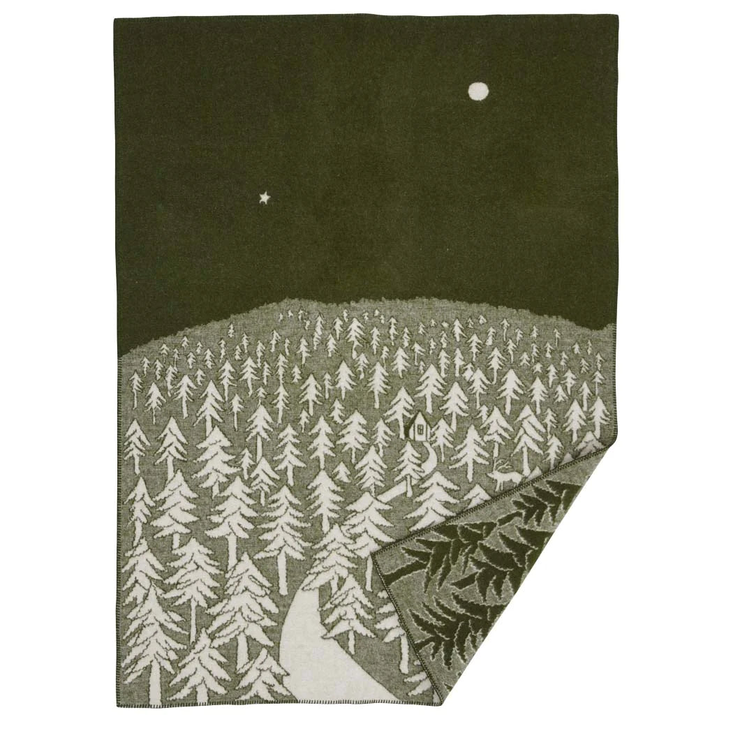 Klippan House in the Forest Wool Blanket