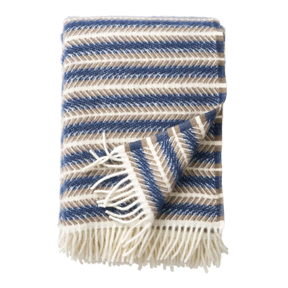 Klippan Oscar Eco Wool Blanket Blue