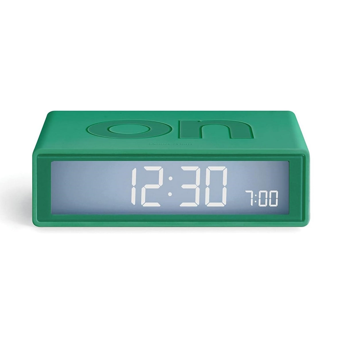 lexon-flip-travel-clock-green
