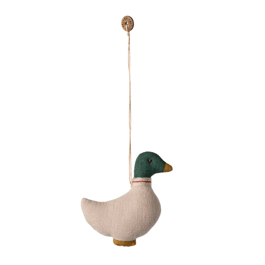 maileg-duck-ornament-green