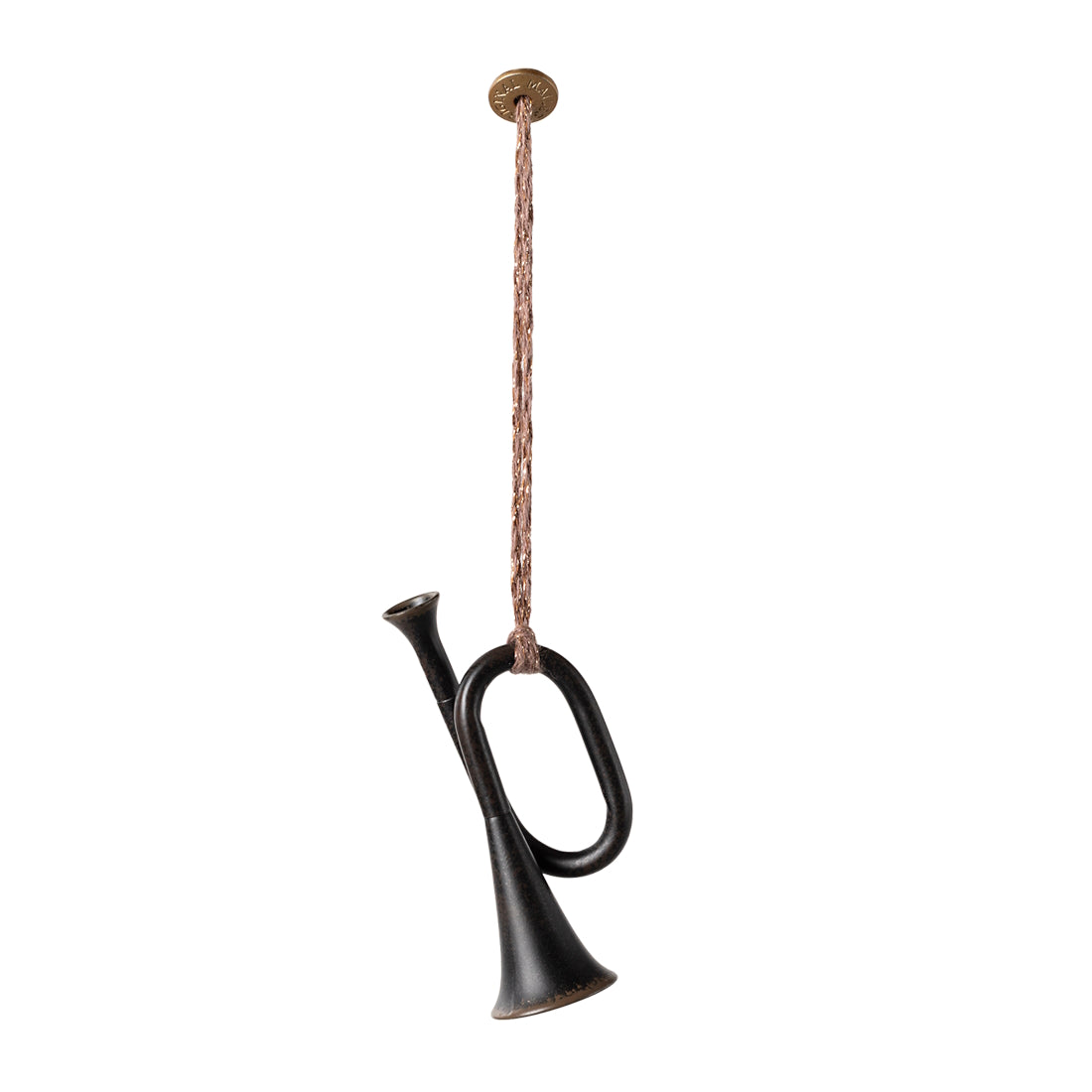 Maileg Metal Ornament Trumpet Anthracite