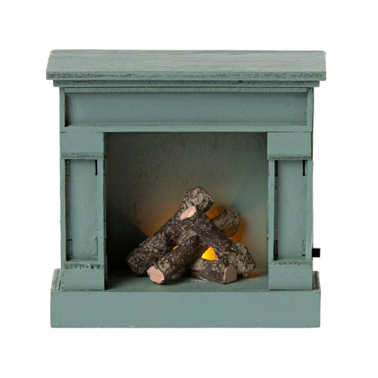Maileg Miniature Fireplace blue