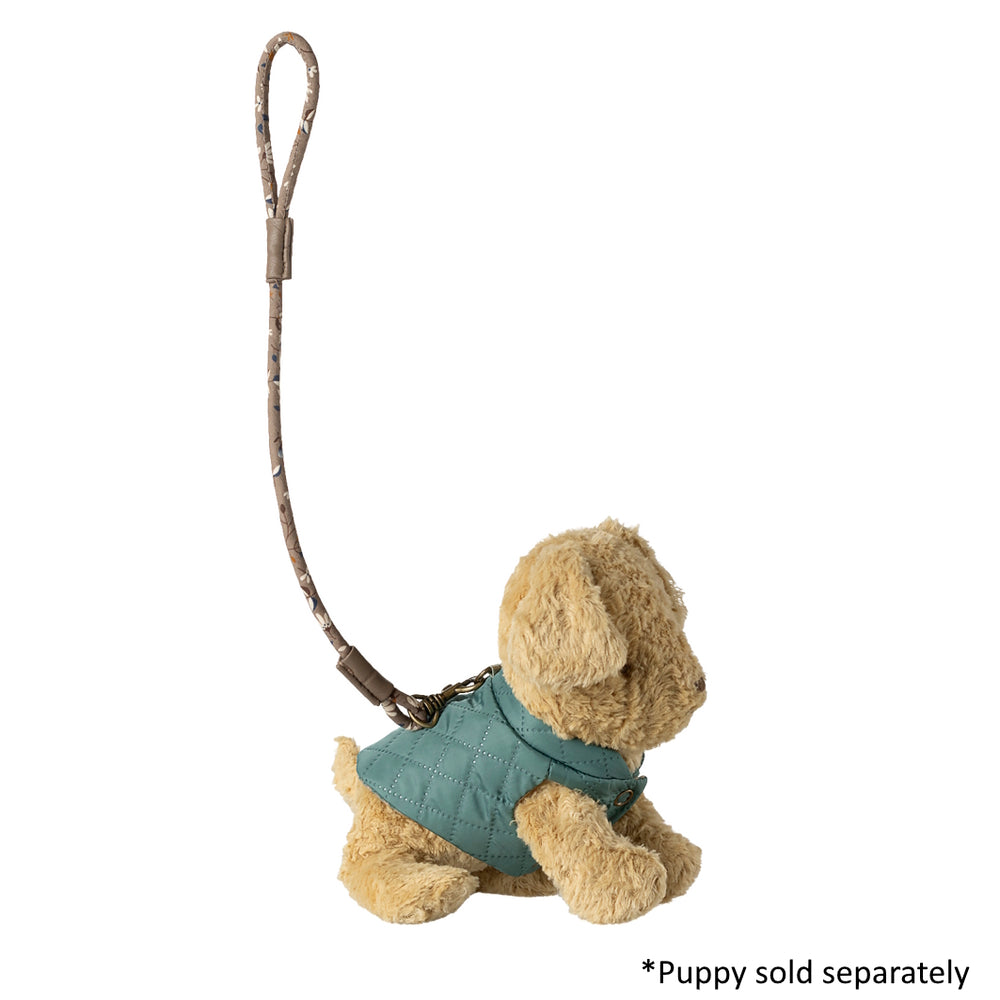 Maileg Pet Supply Harness and Leash Dark Mint