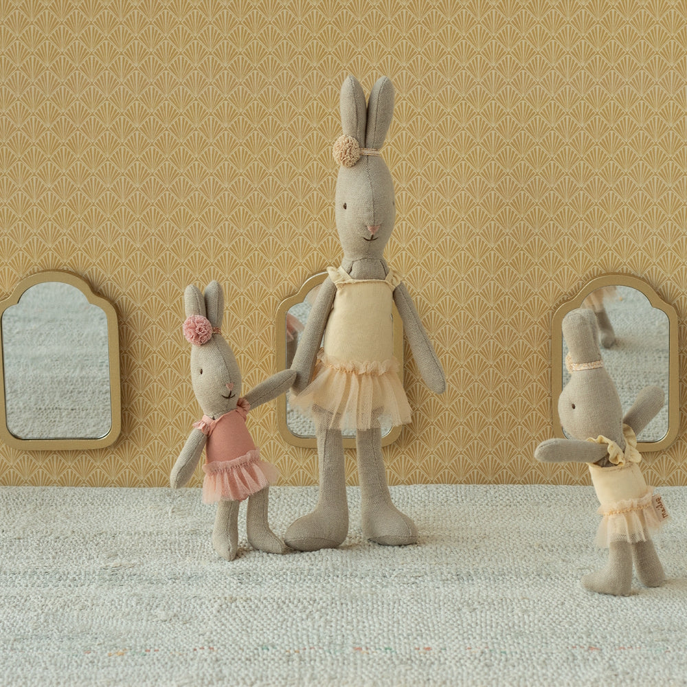 Maileg Rabbit Micro Ballet Suit and Skirt Rose