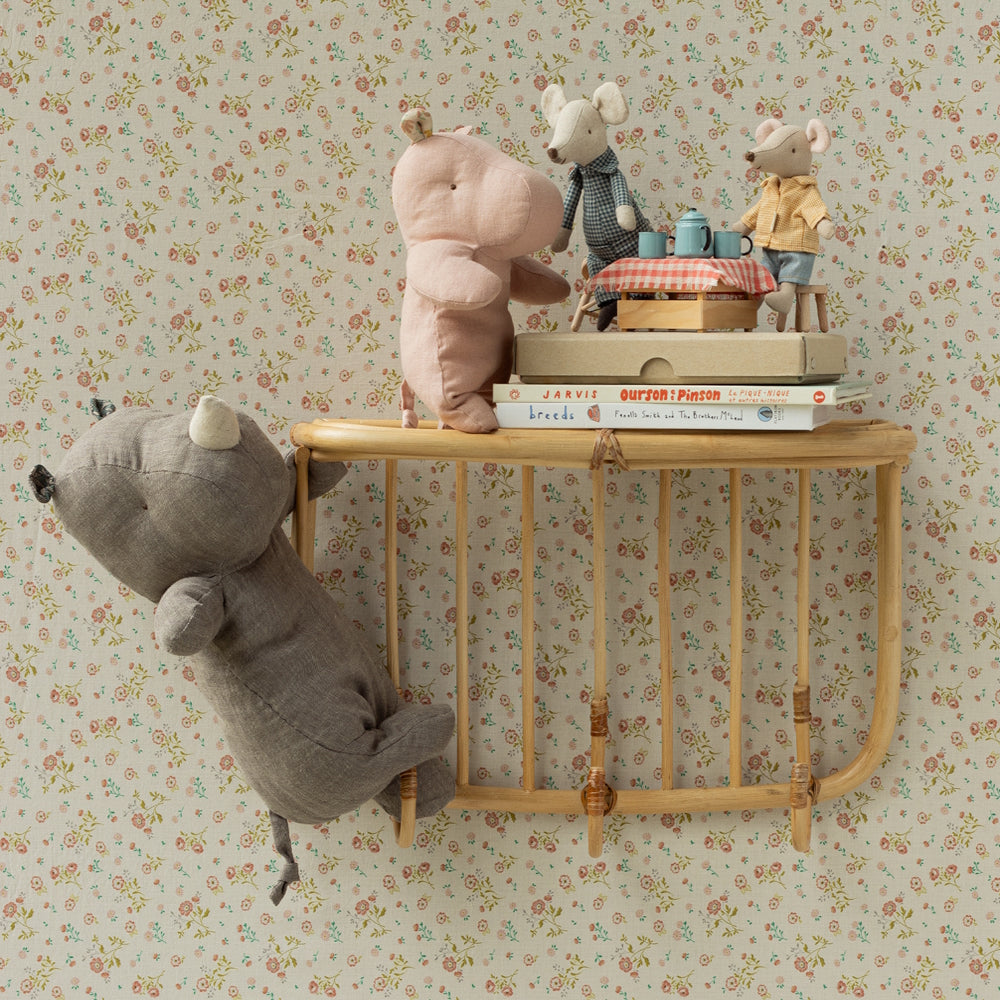 Maileg Safari Friends Small Hippo Soft Rose