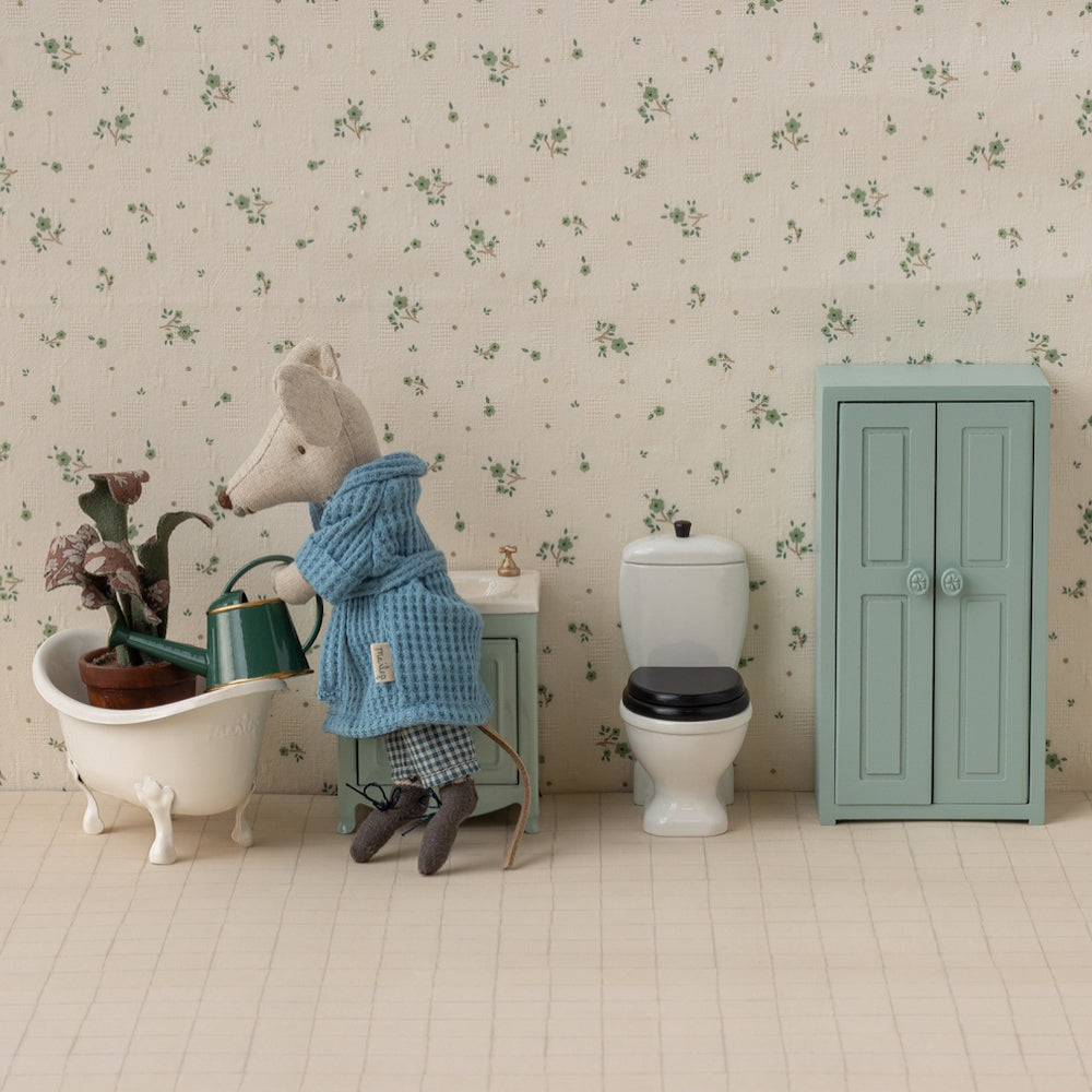 Maileg Watering Can Mouse Dark Green