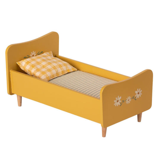 Maileg Wooden Bed Mini Yellow