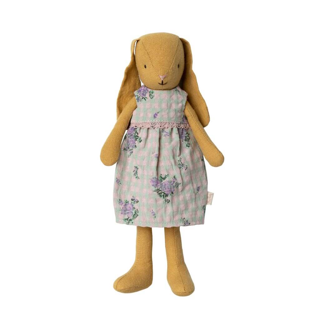 Maileg Bunny Size 2 Dusty Yellow Dress2