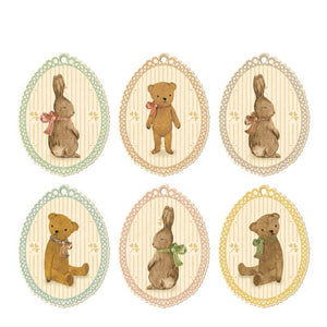 Maileg Gift Tags Bunnies & Teddies 12pk