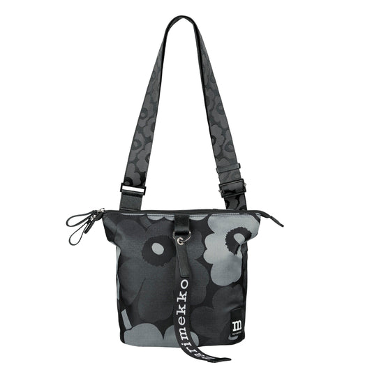 Marimekko Carry All Unikko Shoulder Bag Dark Grey