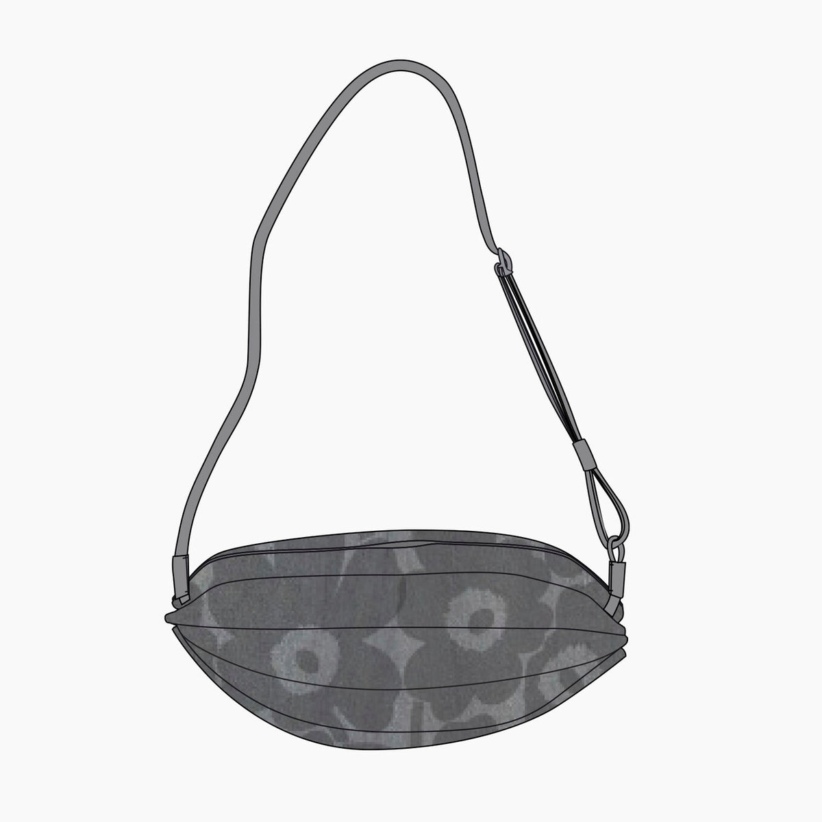 Marimekko Karla Denim Shoulder Bag Light Grey