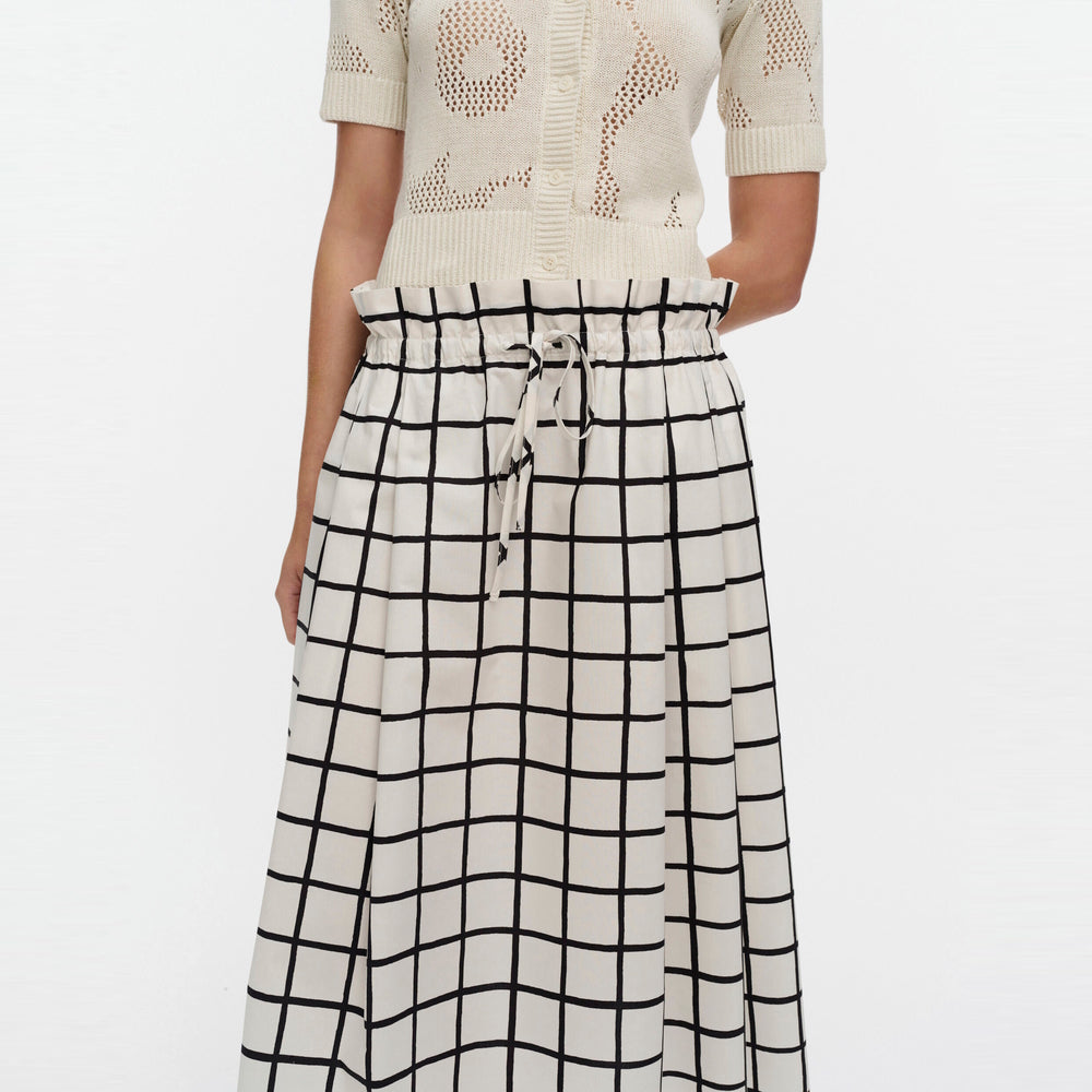Marimekko Kirjoitus Iso Ruutu Skirt