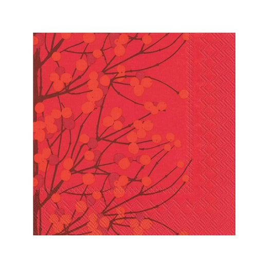 Marimekko-lumimarja-red-cocktail-napkin