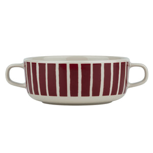Marimekko Piccolo Bowl with Handles 5dl Burgundy