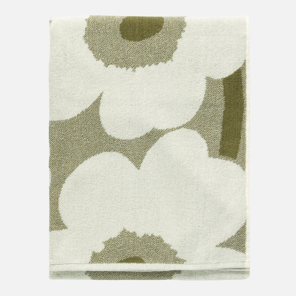 Marimekko Unikko Bath Towel Green Umber