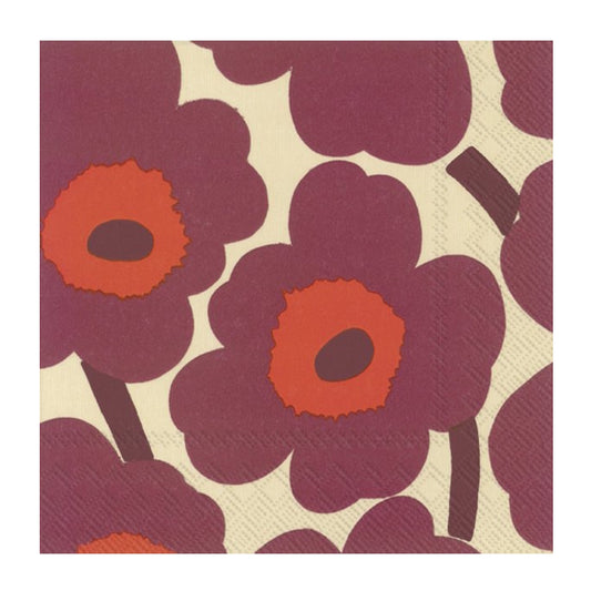 Marimekko Unikko Bordeaux Napkin