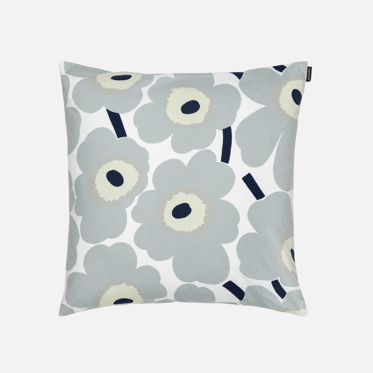 Marimekko-unikko-cotton-cushion-cover-grey