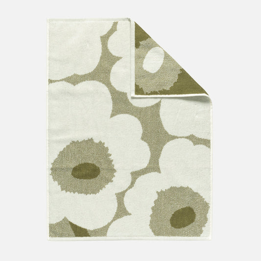 Marimekko Unikko Hand Towel Green Umber