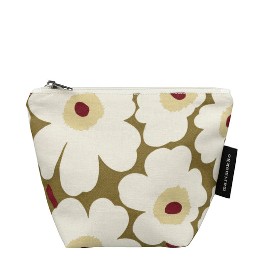 Marimekko Unikko Kait Cosmetic Bag Green Umber