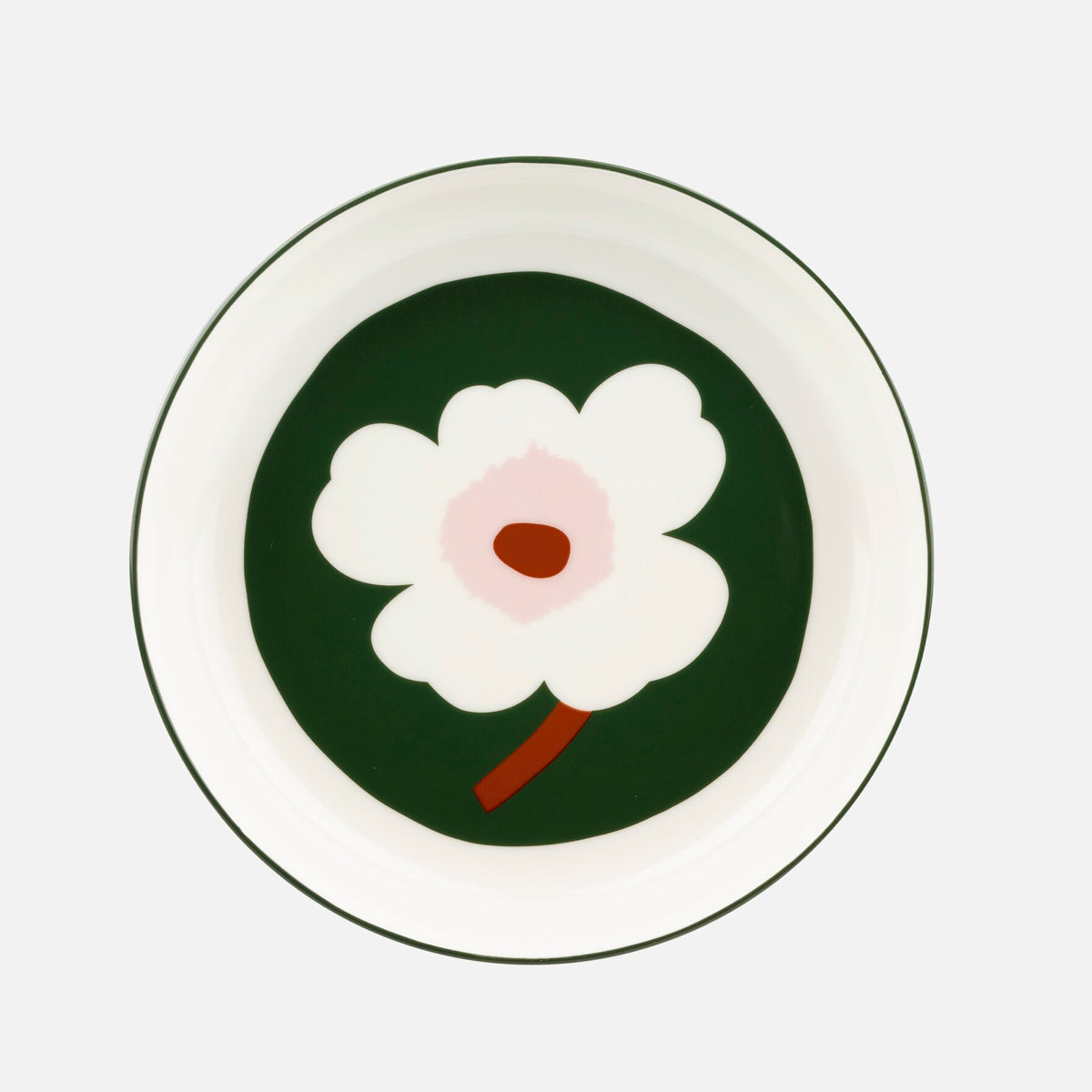 marimekko-unikko-plate-20cm-dark-green