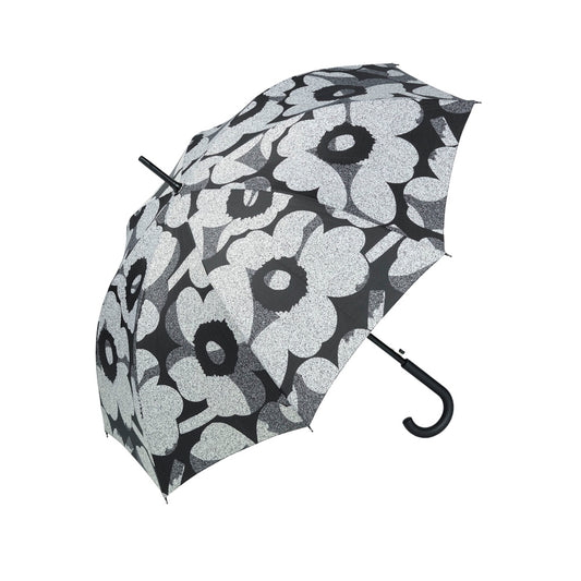 Marimekko Unikko Stick Umbrella Black-Grey
