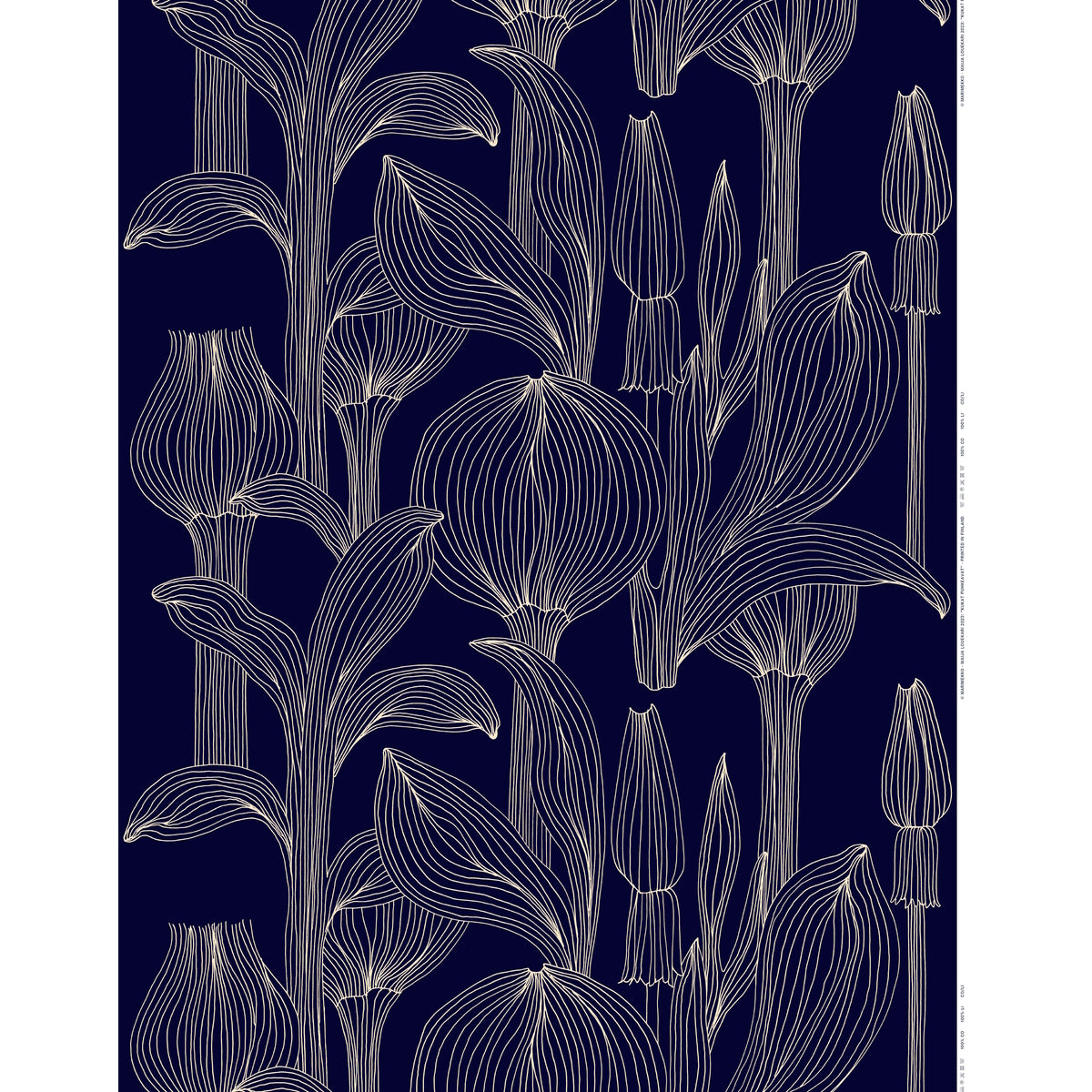 Marimekko Kukat Puhkeavat Cotton Sateen Fabric