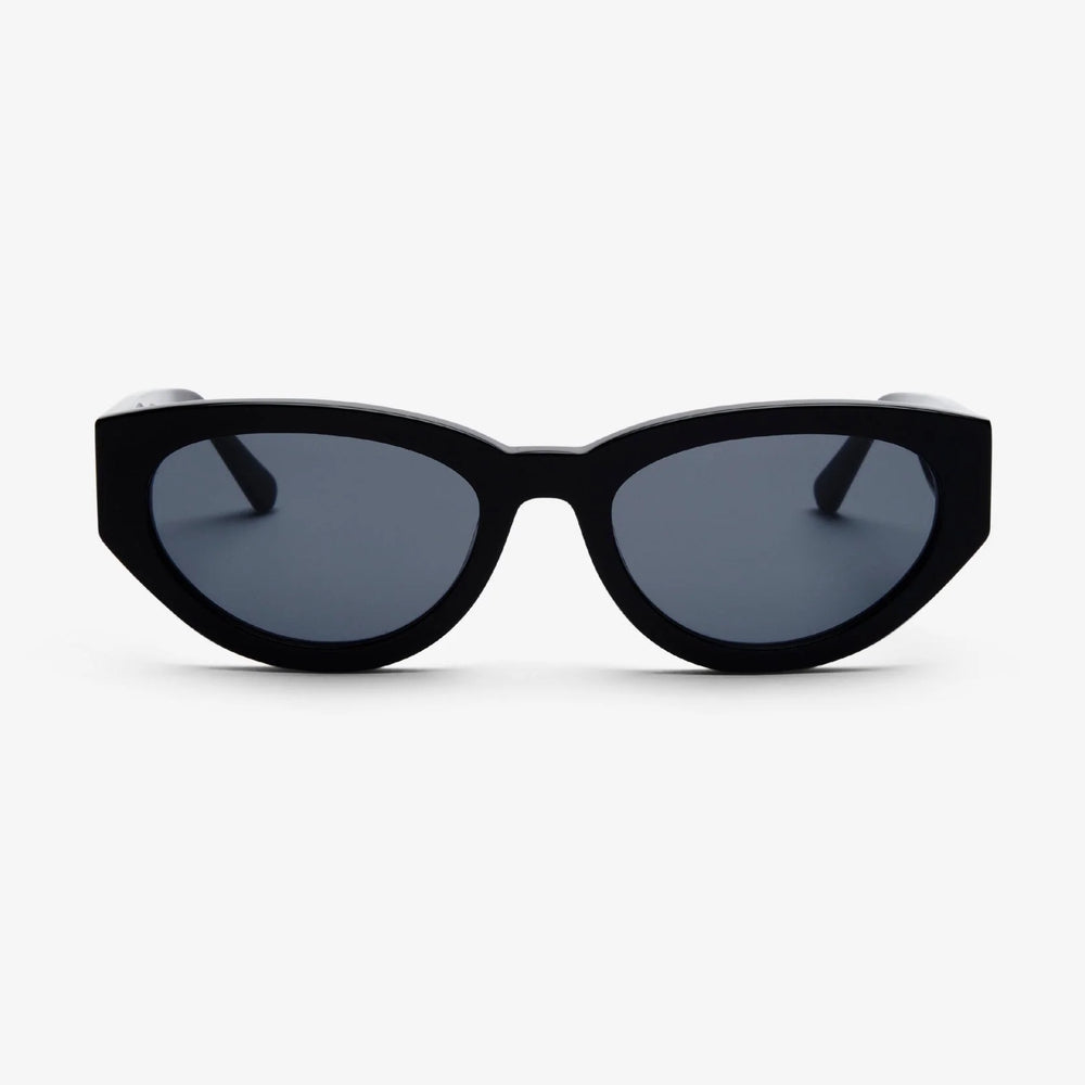 Messy Weekend Audrey Sunglasses – Black-Grey Cat-Eye Statement