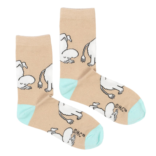 Moomin Socks Ladies Beige
