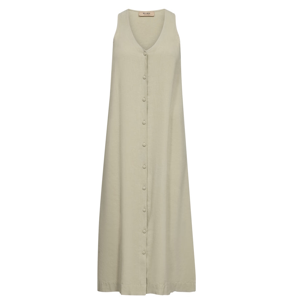 Mos Mosh Nula Long Dress Moss Grey