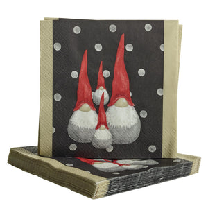 Naasgransgarden Santa High Hat Trio Napkin 33x33cm