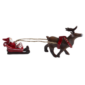 Naasgransgarden Santa Tomtesson on Sleigh 17cm