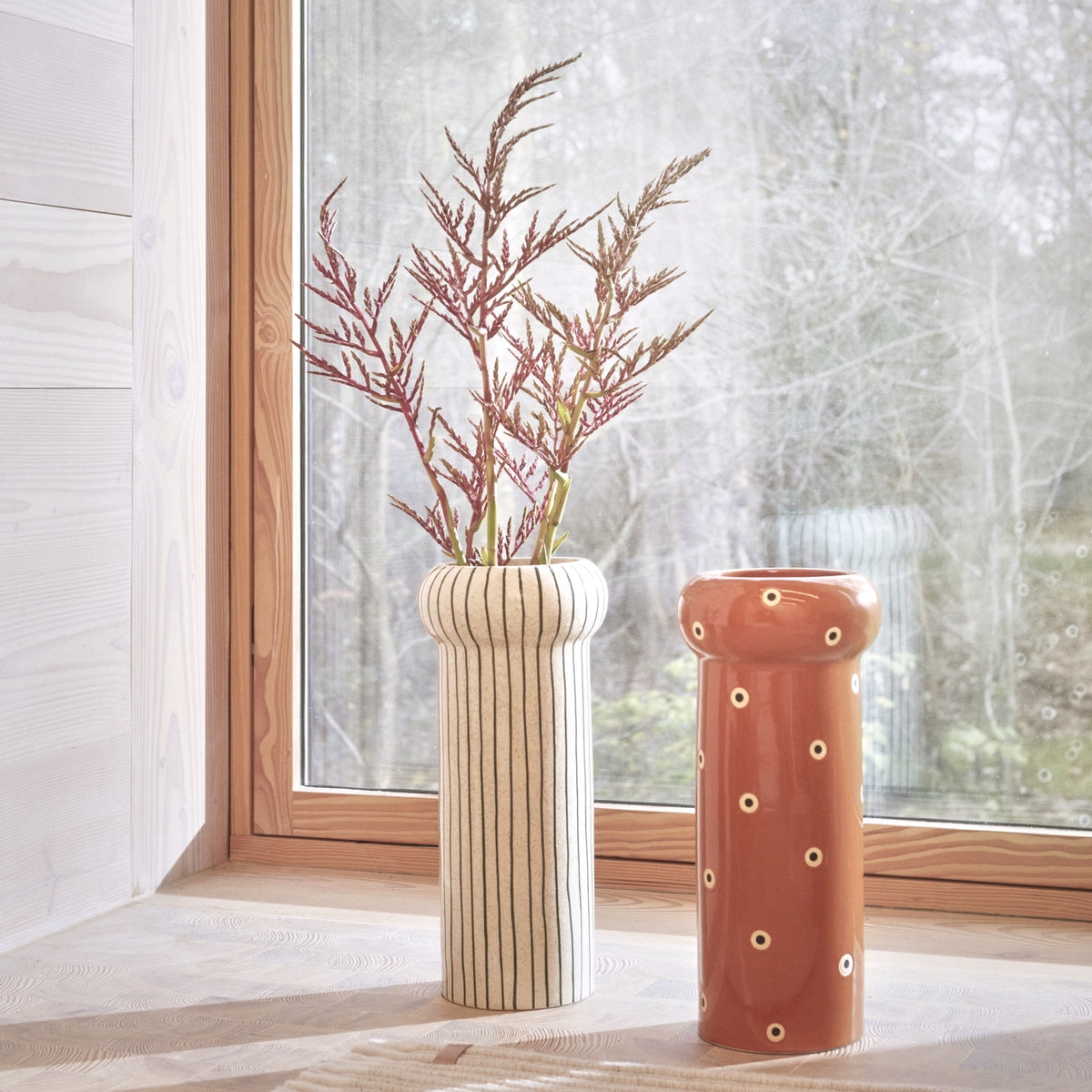 OYOY Aki Vase Dark Green