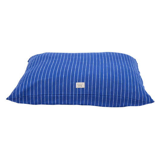 OYOY Kyoto Dog Cushion Medium Optic Blue