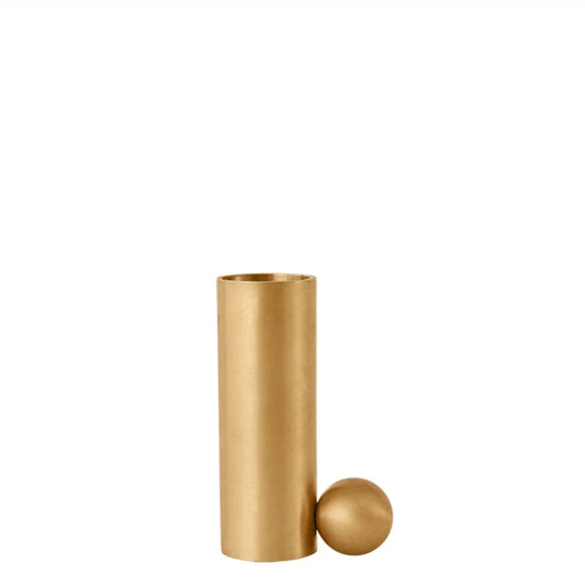 OYOY Palloa Brushed Brass Candleholder High
