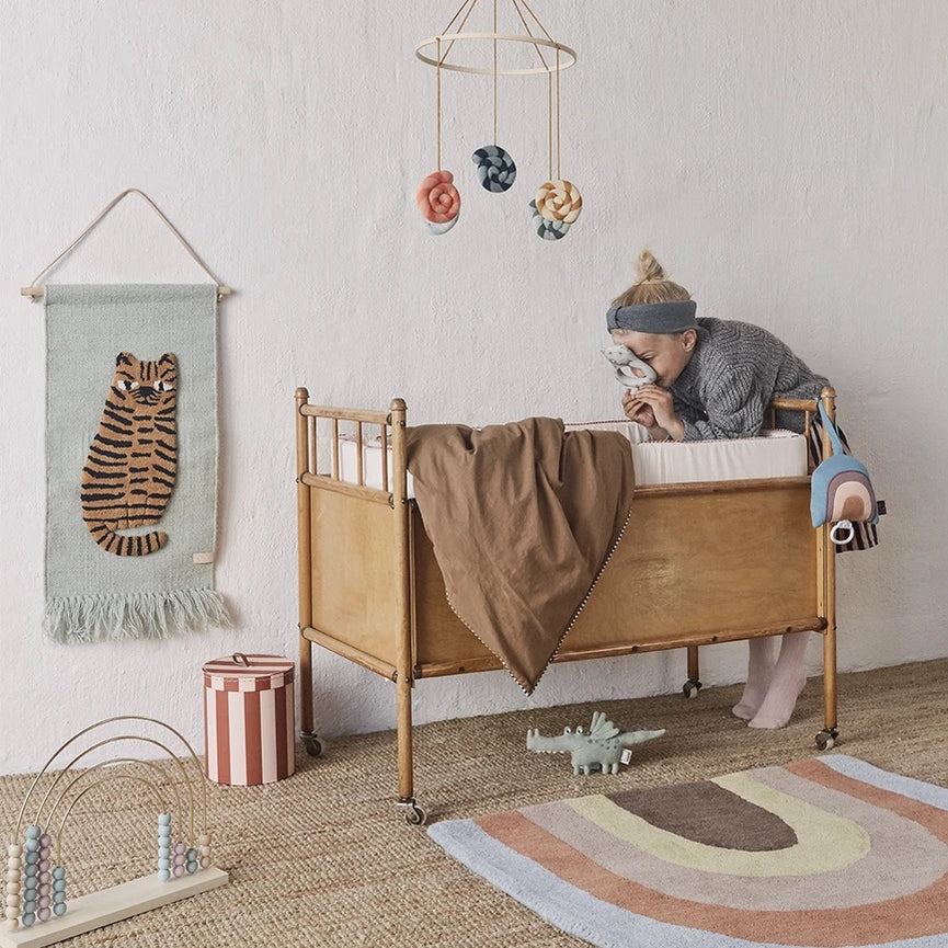 OYOY Tiger Wool Kids Wall Hanging