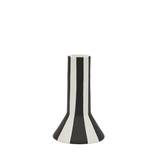 OYOY Toppu Candle Holder High white-black